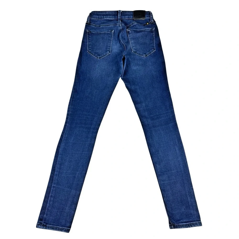 Lucy Brand Sasha Super Skinny Jeans - Dark Wash, Mid-Rise Stretch Denim, 2/26 - Picture 4 of 16